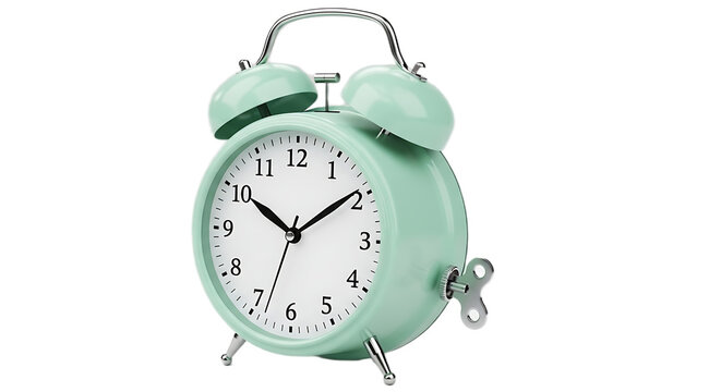 3D alarm clock vintage mint green
