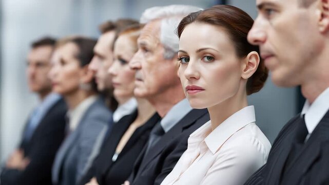 Business professionals demonstrate solidarity in a corporate setting with a display of unity and teamwork among colleagues