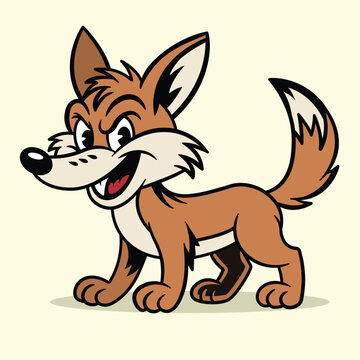 Cute Cartoon Fox Mascot 