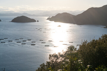 塩浜山村広場から望む錦湾