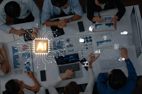 An enterprise AI toolkit for automating business processes. The central processor powers various functions, including data management, chatbot services, and workflow automation. Fermion