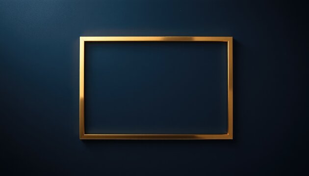 Elegant Minimalist Golden Frame for Sophisticated Presentations and Luxury Branding Projects