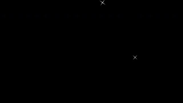 Animated star burst with glowing light explosion on black background. 