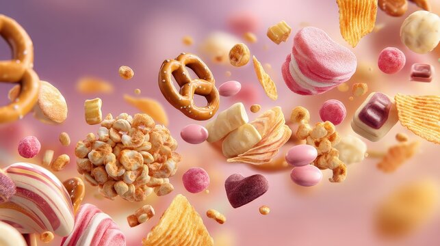 Valentine's Day Sweet and Salty Romantic Snack Explosion