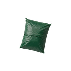 Naklejka premium Pillow with a Green Textured Cover