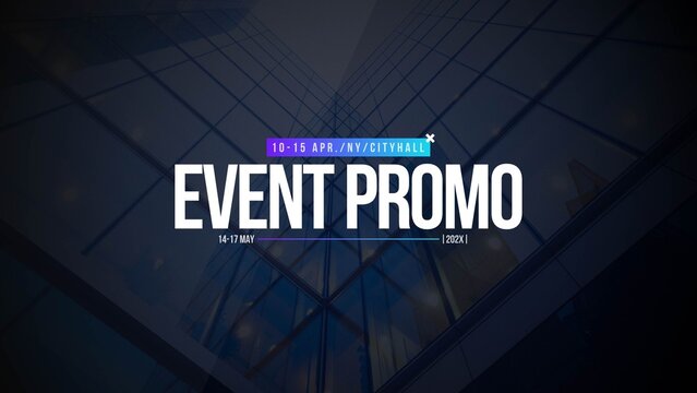 Minimal Event Promo Title 02 (4K)