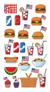 American Summer Food Picnic.