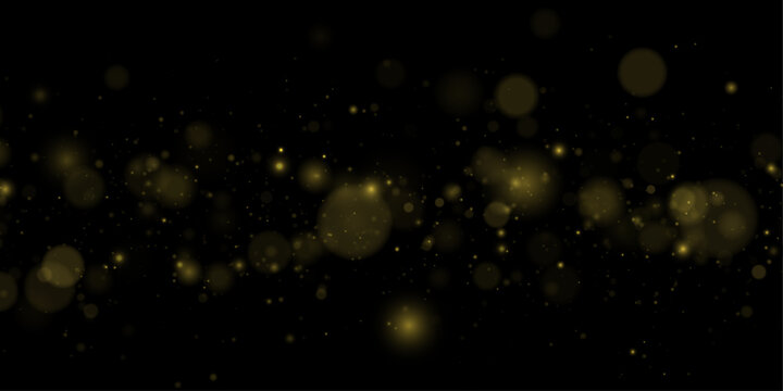 Bright golden sparks with trailing particles fall gracefully across a transparent canvas. The glowing dust forms a soft festive atmosphere. Ideal for holiday banners and seasonal decorations.