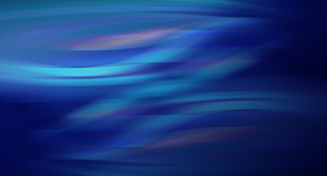 Dark Blue Abstract Fluid Gradient Background With Iridescent Waves For Modern Digital Design Projects