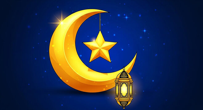 Ramadan mubarak or kareem background for greeting card. Eid al-Fitr fasting or ramazan, Eid al-adha or festival of sacrifice holiday. Holy muslim month. Islamic celebration sign. Aram and religion
