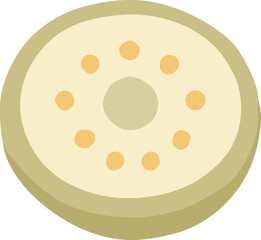 Fototapeta premium slice of kiwi icon