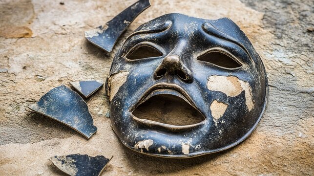 Fragmented Mask Theatrical-Bilder: Stock-Fotos & -Videos. | Adobe Stock