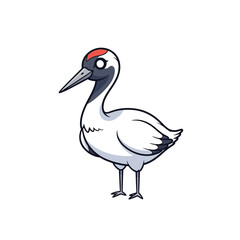 Obraz premium Red Crowned Crane