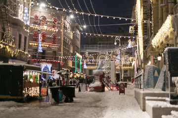 Obraz premium night view of the city