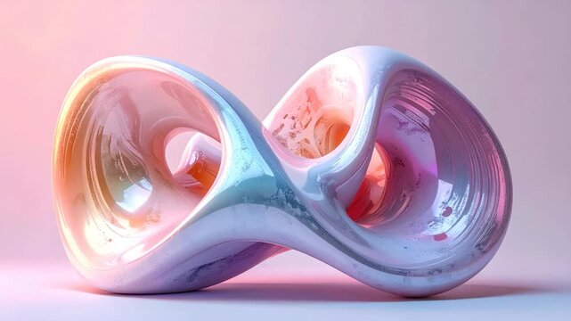 Abstract torus form with gradient reflection