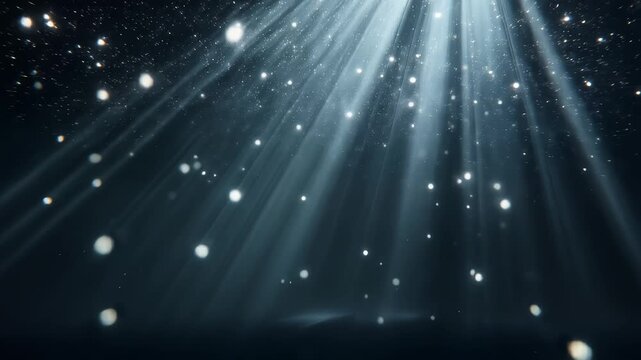 Cinematic Deep Sea Volumetric Light Rays with Floating Dust Particles