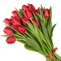 Obraz premium Ein Bund roter Tulpen