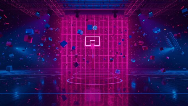 AI All Star Neon Basketball Weekend