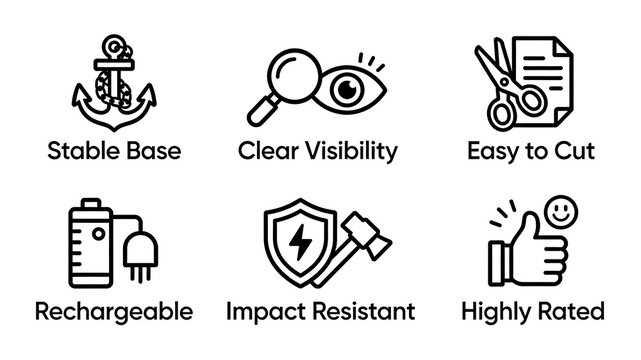 The functional identification of stable base, easy to cut visibility, rechargeable and impact resistant, with high reputation, represents the practical and high-quality concept of daily tool products,