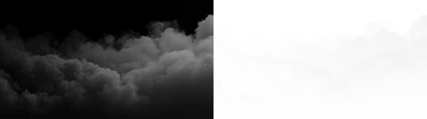 Clouds drift slowly across the sky creating a soft white backdrop during midday © Liubov