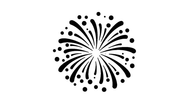 Vector illustration of fireworks icon vector illustration