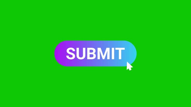 Submit button click animation video