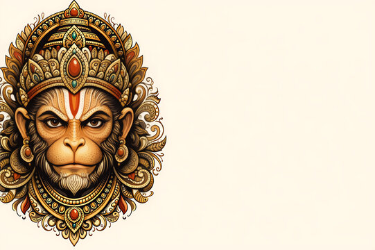 Hanuman Jayanti Mahotsav Artwork | Bajrangbali Janmastamni Festive Template