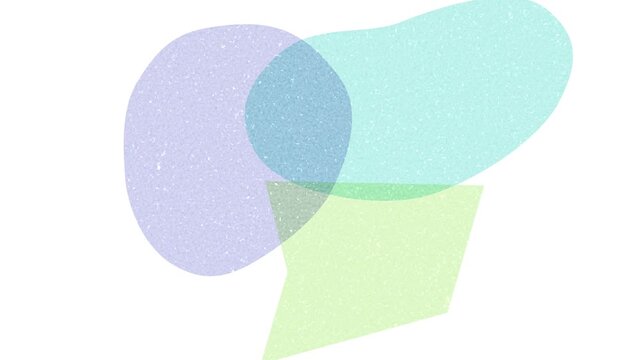 [4K] Soft Pastel Geometric Shapes Overlapping Abstract Animation / Loop
