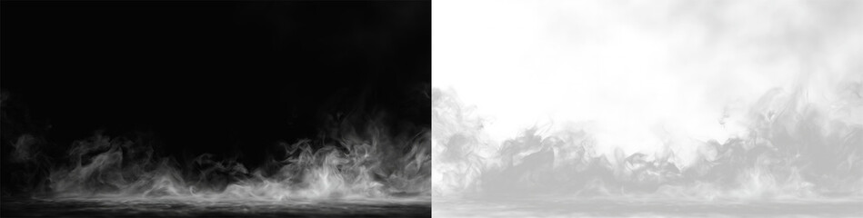 White burnout smoke clouds from drifting tires on asphalt © Alehandro