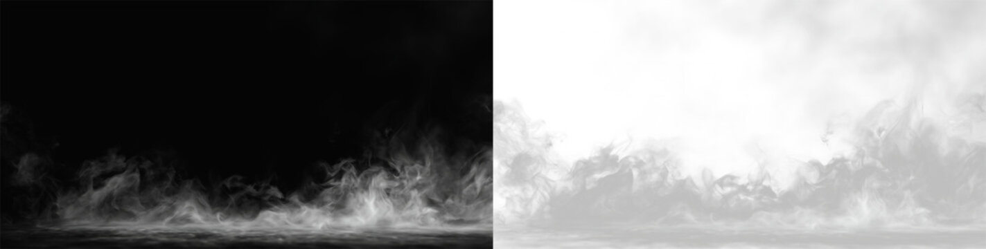 White burnout smoke clouds from drifting tires on asphalt