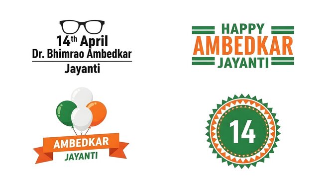 Vector illustration Babasaheb Bhimrao ambedkar Jayanti editable post banner template