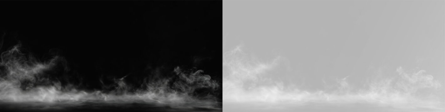 Heavy low-lying smoke machine effect for stage and runway
