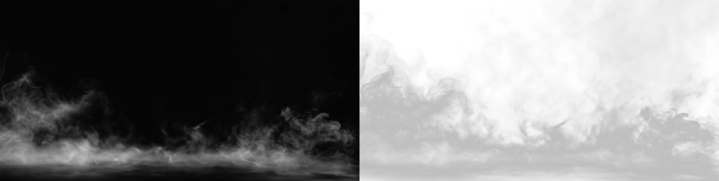 Heavy low-lying smoke machine effect for stage and runway