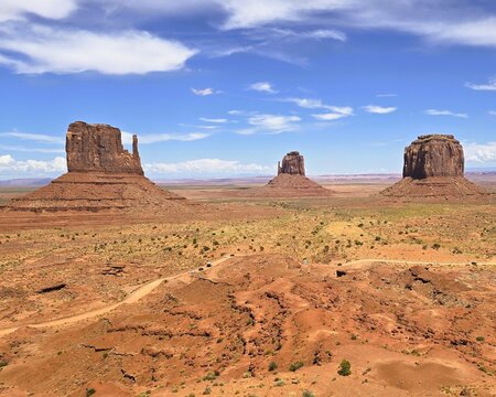 iconic sandstone buttes of monument valey