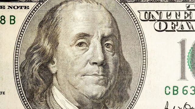 Portraits of U.S. Presidents on Dollars of Different Years and Denominations, Stop-Motion. Looped Video.