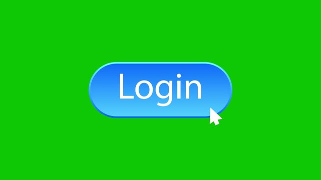 Login button click animation video