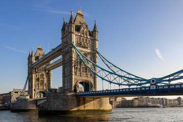 Fototapeta premium Tower Bridge and the River Thames in London. 