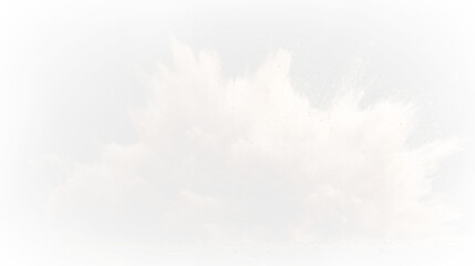Obraz premium Sandstorm Dust Cloud with Flying Particles Isolated on Transparent Background PNG