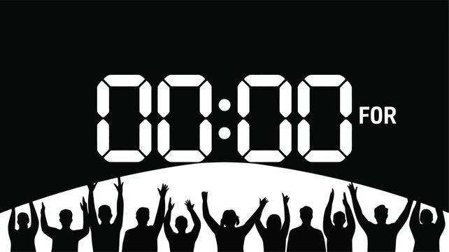 Countdown Timer Event Celebration Illustration