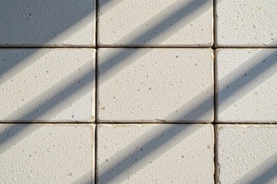 Close-up of refractory ceramic bricks with light textured surface and visible grout lines, highlighting durability, heat resistance, and industrial design detail.