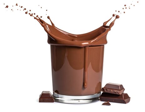 chocolate splash isolated on white, coklat lumer 