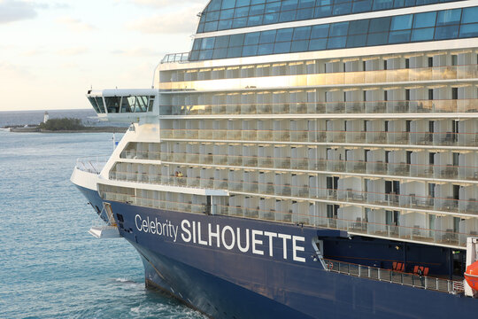 close uo of Celebrity Silhouette cruise liner