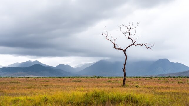 After the storm, the young trees were bent by the strong wind, facing the clear sky with a resilient and hopeful mood. ESG report.