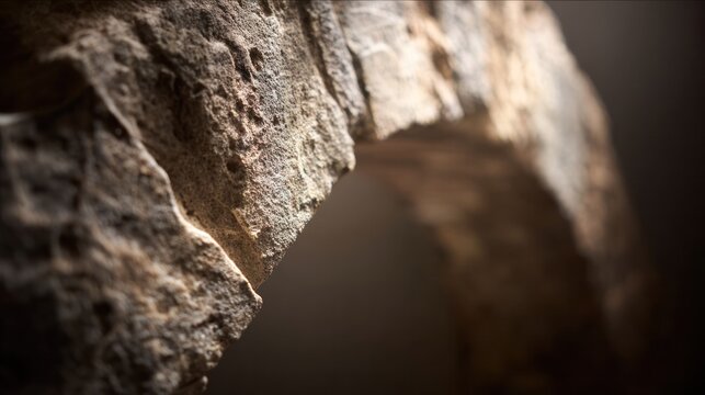 Ancient stone arch bridge keystone with intricate weathered carvings. real-estate listings, architecture portfolios, designed for real-estate listing and luxury residence showcases.