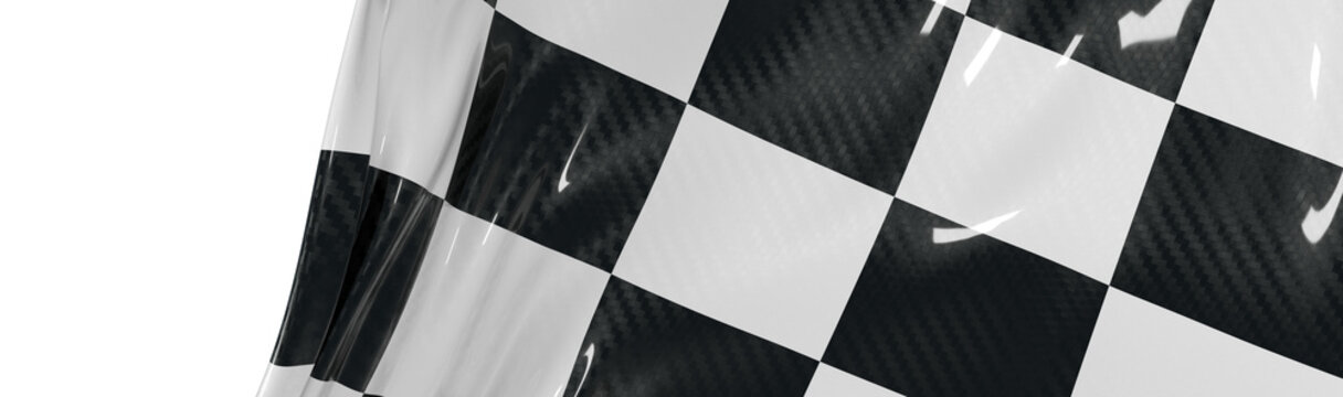 Black and white checkered flag waving, abstract background, race concept, victory and success, motorsport. Winning conce