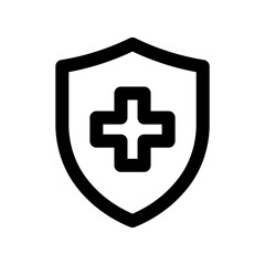 Obraz premium Plus Shield Icon Icon