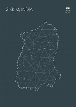 Sikkim State India Map