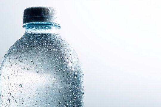 Clear Glass Bottle Condensation Athlete After Workout
