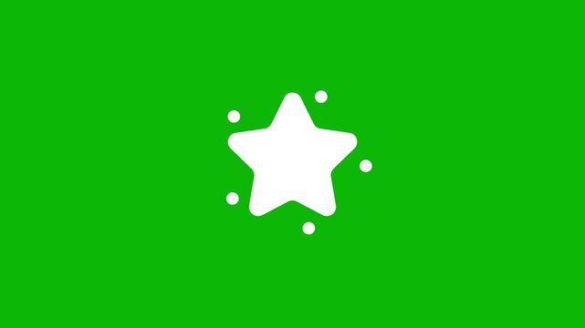 Star rating animation iocn for favorite review video