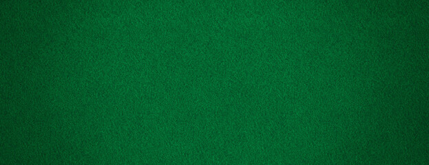 Green color fabric background texture – dark cloth canvas surface. Long wide felt backdrop. © Lawrey
